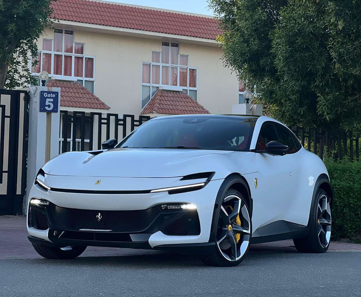 hire Ferrari Purosangue White in dubai