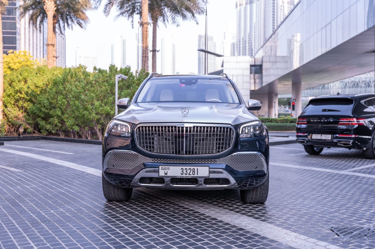 hire Maybach GLS 600 GREY BLUE in dubai