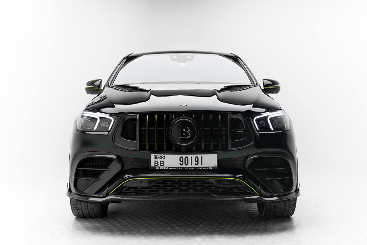 hire Mercedes GLE800 Brabus V8 Turbo Black in dubai