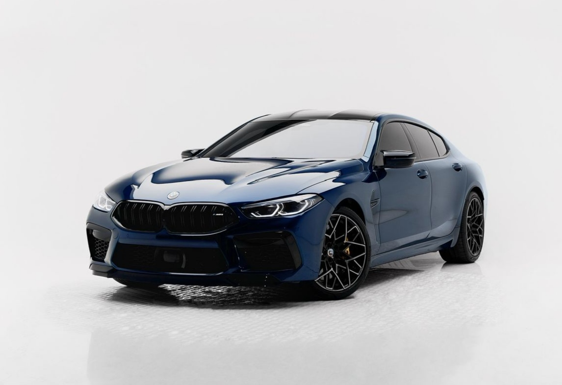BMW M8 Competition 4 Doors Blue  2021 Vermietung Dubai