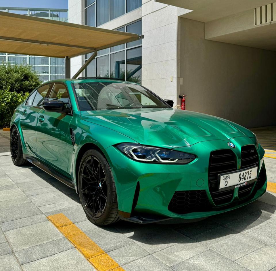 BMW M3 Competition Sedan Green  2024 Vermietung Dubai