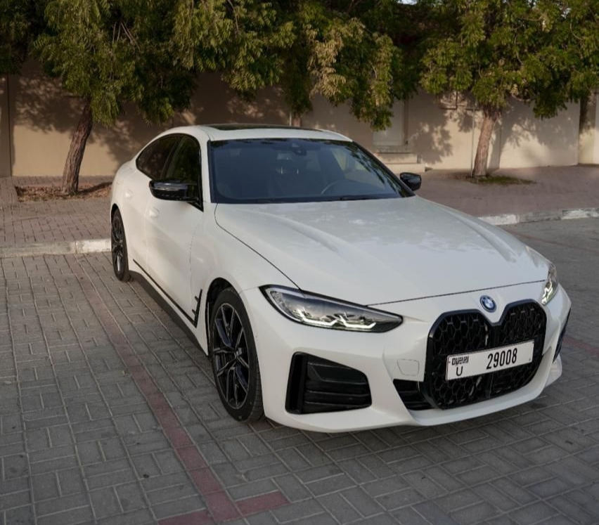 BMW 440i M Performance Coupe White  2023 rental dubai