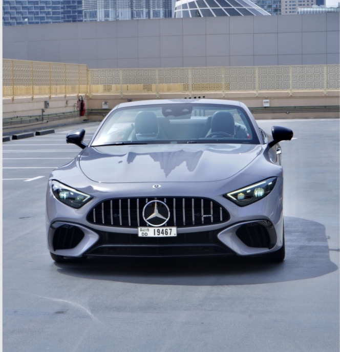 Mercedes AMG SL63 Light Grey  2025 rental dubai