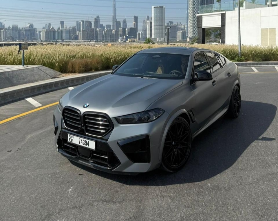 BMW X6 M Competition Grey  2024 rental dubai