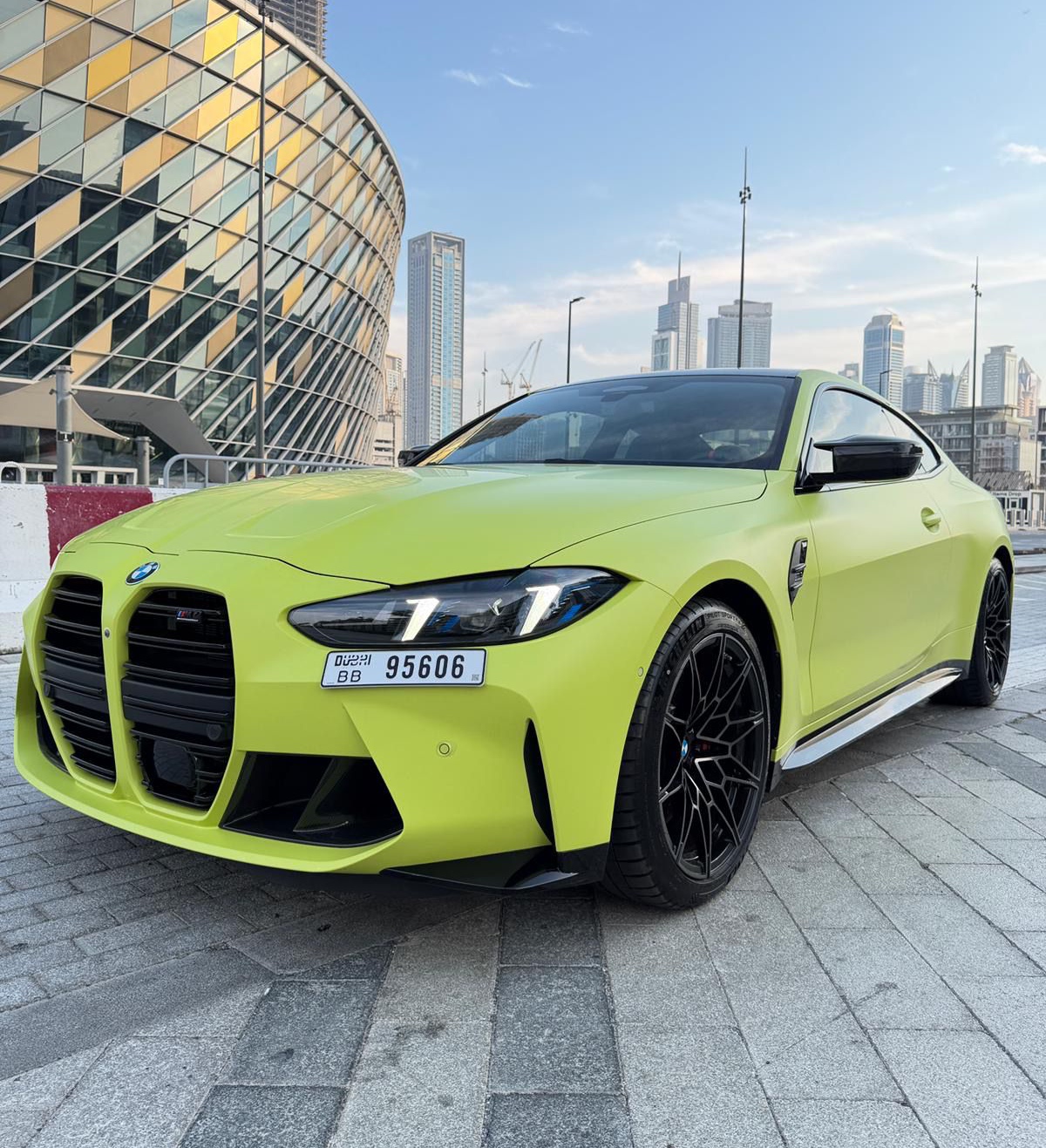 Bmw M4 Competition Coupe Light Green  2025 location dubaï