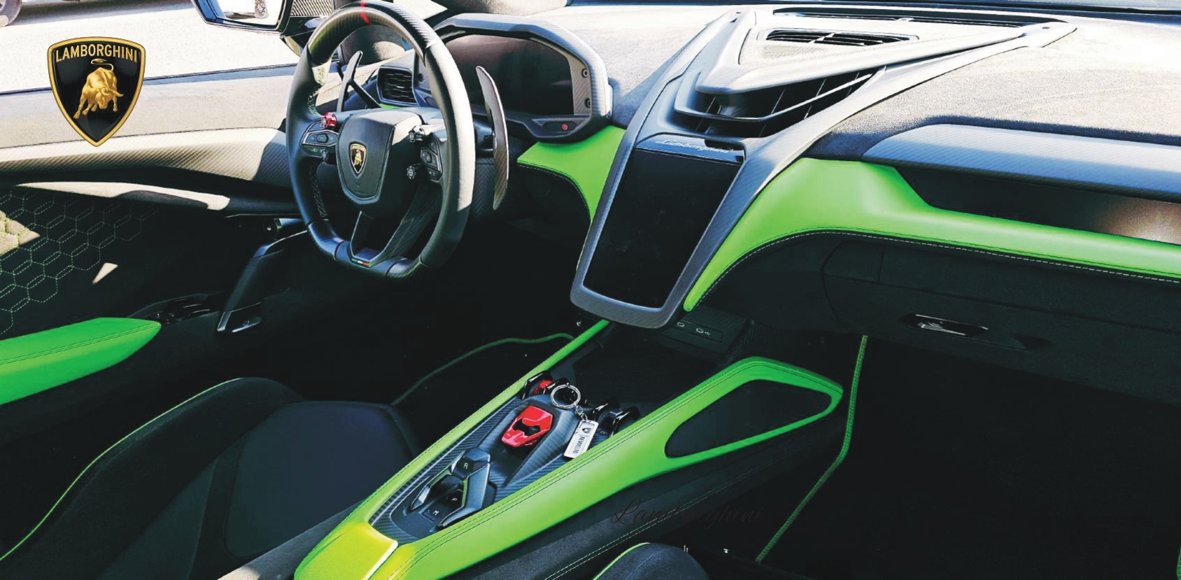 hire Cheap Lamborghini Revuelto Green interior Grey  2024 in dubai