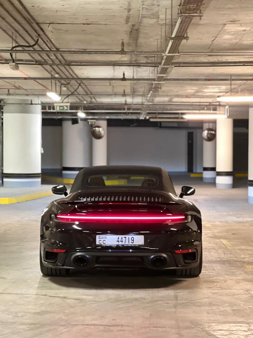 hire Porsche 911 Turbo Black Good Price  2023 in dubai